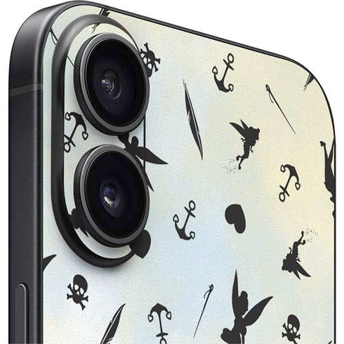 Disney Tinker Bell Fairy Size Pattern iPhone 16 Plus Skin